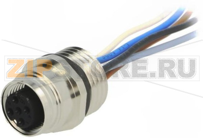 Разъем М12, IP67, 5 контактов Hirschmann EF12M5A FIX 