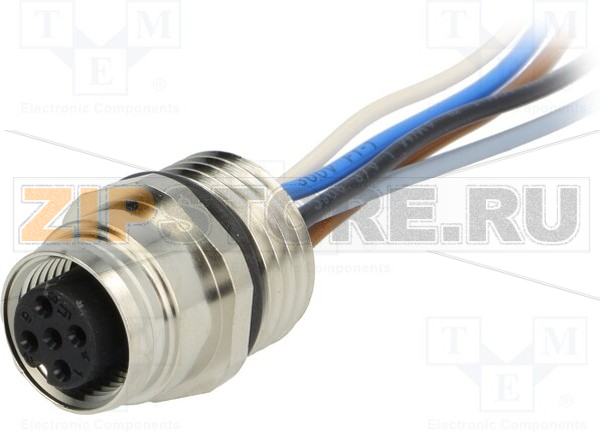 Разъем М12, IP67, 5 контактов Hirschmann EF12M5A FIX 
