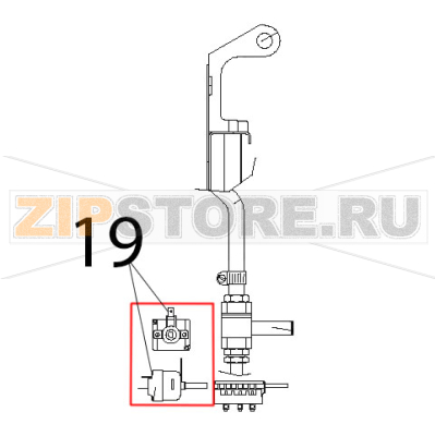 Termostato di lavoro 45°-295° C, 1 F Tecnoinox B8MFIE9 Termostato di lavoro 45°-295° C, 1 F Tecnoinox B8MFIE9Запчасть на деталировке под номером: 19