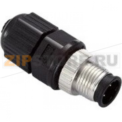 Разъем, 4 контакта MOXA M12D-4PMM-IP67 