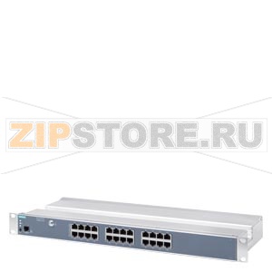 SCALANCE XR324WG; managed IE switch; 19" rack; 24 x IEC 62443-4-2 certified; 10/100 Mbps electrical ports; LED diagnostics; reset button; console port; PROFINET device; network management function; redundancy manager; power supply 240 V AC (85 – 264 V) Si 