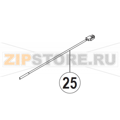 Temperature probe Hobart UXT-10A                                    Temperature probe Hobart UXT-10AЗапчасть на сборочном чертеже под номером: 25Название запчасти на немецком языке языке: Temperature probe Hobart UXT-10A
