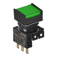 Выключатель кнопочный, Ø отверстия: 16 мм Autonics S16PRS-H1GC