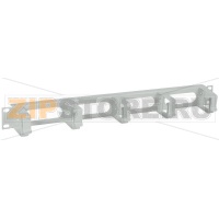 Кабельный органайзер 19" 1U, 5 колец, серый