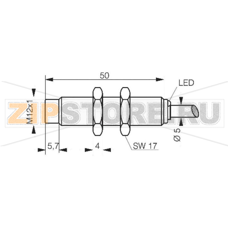 Датчик индуктивный 10-265 В/DC, M12 Contrinex DW-AD-617-M12 