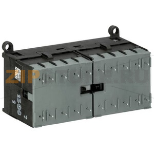 Миниконтактор реверсивный VB7A-30-10-P, 12 A, 400 В, AC3, катушка: 24 В/АС ABB GJL1311919R0101 