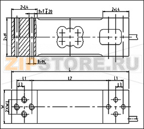 Тензодатчик без узла встройки Keli UDB 300kg 