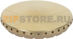 BURNER CAP PERFORATED BRASS POLISHED 