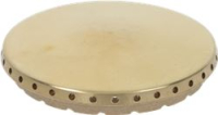 BURNER CAP PERFORATED BRASS POLISHED