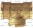 1/2 FFF BRASS TEE - 10PCS