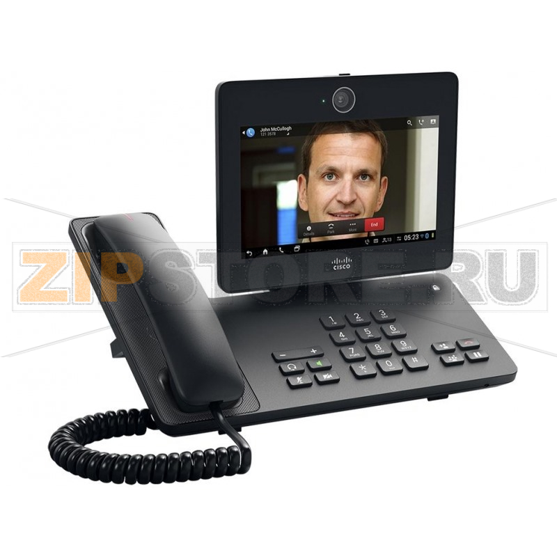 IP-видеотелефон 7 дюймов, 2xGE (PoE), SIP, Bluetooth, Wi-Fi, 1024х600 пкс Cisco CP-DX650-K9 