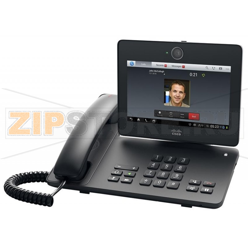 IP-видеотелефон 7 дюймов, 2xGE (PoE), SIP, Bluetooth, Wi-Fi, 1024х600 пкс Cisco CP-DX650-K9 