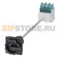 ГЛАВНЫЙ УПРАВЛЯЮЩИЙ ПЕРЕКЛЮЧАТЕЛЬ 3 ПОЛЮСА IU=25, P/AC-23A AT 400V=9, 5KW МОНТАЖНОЕ ОСНОВАНИЕ МОНТ. РЕЙКА /МОНТАЖ ПОСР. 2 ОТВЕРСТИЙ ПОВОРОТНЫЙ ИСП. МЕХАНИЗМ ЧЕРН. Siemens 3LD2113-0TK51