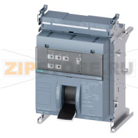 draw-out molded case circuit breaker w. handle without guide frame frame 1600; 4AUX and trip alarm switch S24; Icu "C" Icu=110kA @ 415V, 3-pole ETU350, LSI, In=800A rotary coding switch Ir=320...800A Isd=1...10xIn, Ii=1.5...15xIn N conductor protec. adjus