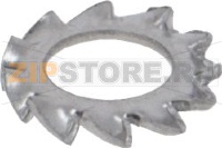 EXTERNAL SERRATED WASHER M3 A2 DIN 6798