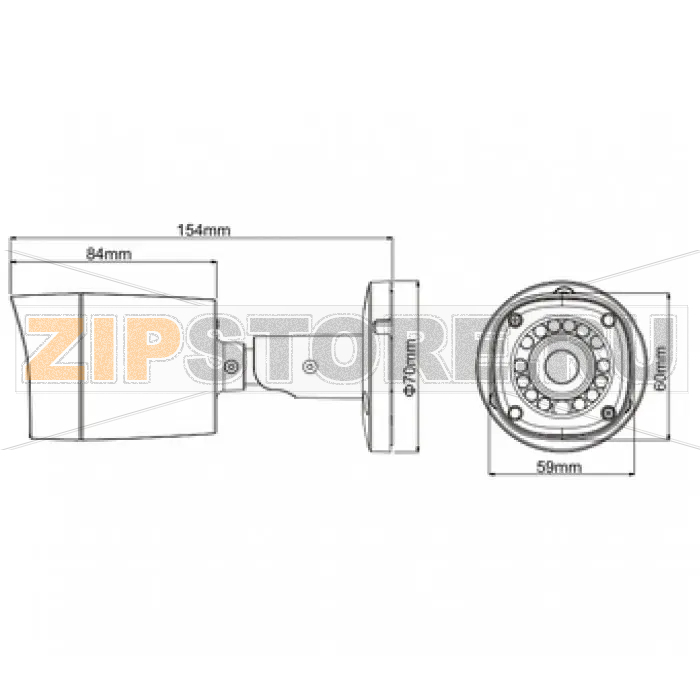 Видеокамера Dahua DH-HAC-HFW1100RMP-0360B 