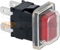 КРАСНЫЙ ДВУХПОЛЮСНЫЙ ПЕРЕКЛЮЧАТЕЛЬ 16А 250В