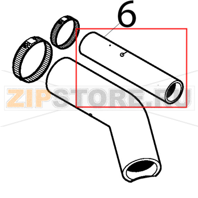 Lower washing pipe Silanos E1000 Lower washing pipe Silanos E1000Запчасть на деталировке под номером: 6