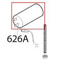 Condensatore SG300, 10 uF, codolo M8 Sirman Agata 250