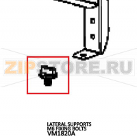 Lateral supports M6 fixing bolts Unox XVC 705E