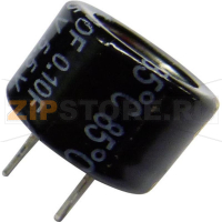 Конденсатор Gold-Cap 0.1 Ф, 5.5 В, 30 %, (ØxH) 13.5x9.5 мм, 1 шт Panasonic EECФ5R5H104