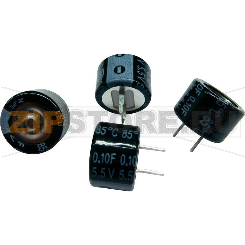 Конденсатор Gold-Cap 0.1 Ф, 5.5 В, 30 %, (ØxH) 13.5x9.5 мм, 1 шт Panasonic EECФ5R5H104 