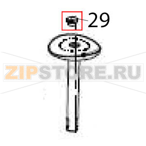 Push panel stopper Hurakan HKN-ME717 Push panel stopper Hurakan HKN-ME717Запчасть на деталировке под номером: 29