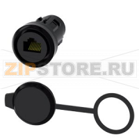 Разъем RJ45, 22 мм, пластмасса, цвет: черный Siemens 3SU1900-0GB10-0AA0
