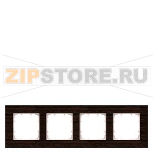 DELTA MIRO ДЕРЕВО ВЕНГЕ РАМКА 4-МЕСТНАЯ Siemens 5TG1104-0 