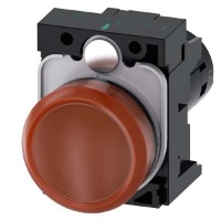 СВЕТОВОЙ ИНДИКАТОР КОМПАКТНЫЙ, 22MM, КРУГЛ., ПЛАСТИК, РАССЕИВАТЕЛЬ "ЯНТАРНЫЙ" МАТОВЫЙ, С ДЕРЖАТЕЛЕМ, НОМ. НАПРЯЖЕНИЕ 24В АС/DC, ВИНТОВЫЕ КЛЕММЫ Siemens 3SU1201-6AB00-1AA0