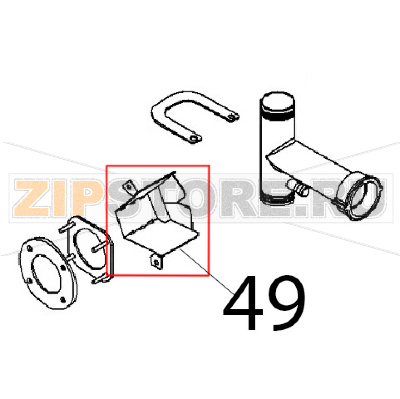 Deviatore di flusso Angelo Po BX61E Deviatore di flusso Angelo Po BX61EЗапчасть на деталировке под номером: 49