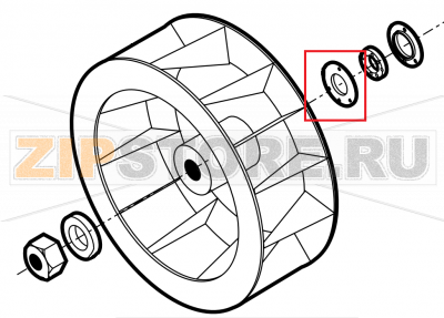 Motor gasket brass flange Lainox VE061D    Motor gasket brass flange Lainox VE061DЗапчасть на сборочном чертеже под номером: 1Название запчасти на английском&nbsp;языке: Motor gasket brass flange Lainox VE061D