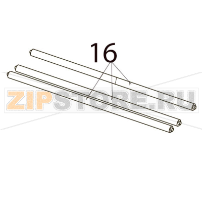 Ribbon guide shaft Toshiba TEC B-SX4T-GS20-QM-R Ribbon guide shaft Toshiba TEC B-SX4T-GS20-QM-RЗапчасть на деталировке под номером: 16