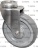 ROULETTE INOX SANS FREIN
