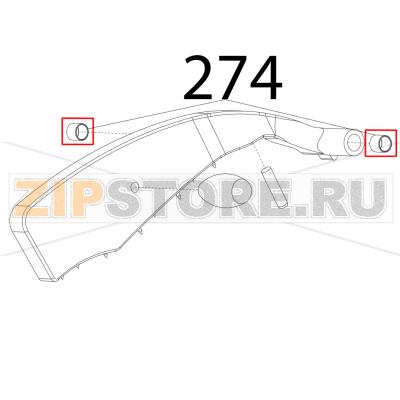 Boccole autolubr. 12.14.12, DAL01 Sirman Mirra 300 Y09 Boccole autolubr. 12.14.12, DAL01 Sirman Mirra 300 Y09Запчасть на деталировке под номером: 274