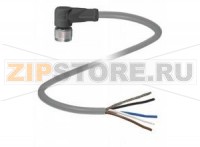 Кабель датчика-исполнительного устройства Cable socket, shielded V17-W-BK2M-PUR-U/ABG Pepperl+Fuchs