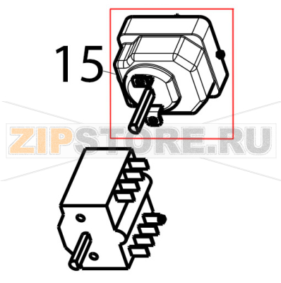 Working thermostat FT Tecnoinox FTL70E7 Working thermostat FT Tecnoinox FTL70E7Запчасть на деталировке под номером: 15