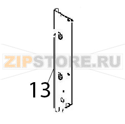 Fianco SX forno el. Angelo Po 1G1PE2E Fianco SX forno el. Angelo Po 1G1PE2EЗапчасть на деталировке под номером: 13