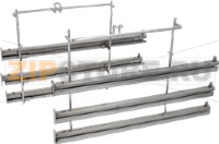 Full extension rails 3 fold