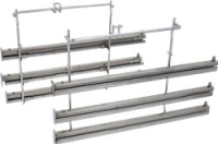 Full extension rails 3 fold