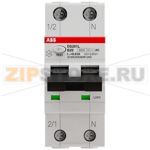Выключатель дифференциального тока, автоматический, DS201 B20 AC30 ABB 2CSR255080R1205 