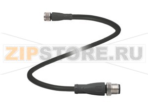 Кабель датчика-исполнительного устройства Connection cable V3-GM-BK5M-PUR-U-V11-G Pepperl+Fuchs Описание оборудованияConnection cable, M8 to M12, PUR cable, 3-pin