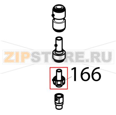 Terminal shank Tecnoinox EFB10DS Terminal shank Tecnoinox EFB10DSЗапчасть на деталировке под номером: 166