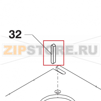 Key A5x5x57 Bear Varimixer AR40 VL-1S                                                                          Key A5x5x57 Bear Varimixer AR40 VL-1SЗапчасть на сборочном чертеже под номером: 32Название запчасти на датском&nbsp;языке: Key A5x5x57 Bear Varimixer AR40 VL-1S