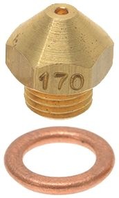 КОНИЧЕСКАЯ ГАЗОВАЯ ФОРСУНКА M9X1 Ø 1,70 ММ 