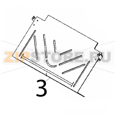 Front slipping plate Rollmatic CP 42 Front slipping plate Rollmatic CP 42Запчасть на деталировке под номером: 3