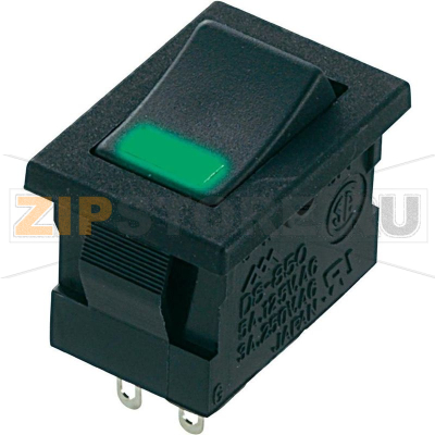 Переключатель клавишный 250 В/AC, 3 А, 1 x выкл/вкл, 1 шт Miyama DS-850-K-F1-LG 
