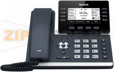 SIP-T53 SIP-телефон, экран 3.7&quot;, 12 SIP аккаунтов, Opus, 8*BLF, PoE, USB, GigE, БЕЗ БП 