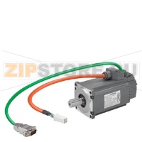 SIMOTICS S-1FL6 Рабочее напряжение 230 В переменного тока 3 Ру = 0,2 кВт; NN = 3000 об М0 = 0,64 Н &#183; м; МН = 0,64 Нм; Вал высотой 30 мм абсолютного датчика 20-бит (12-битный многооборотный) с ключом пера Допуск N с проведением тормоза Степень защиты