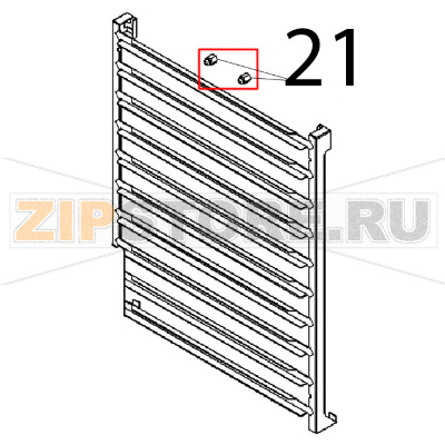 Perno M6 porta/vassoi Angelo Po FX101G2 Perno M6 porta/vassoi Angelo Po FX101G2Запчасть на деталировке под номером: 21